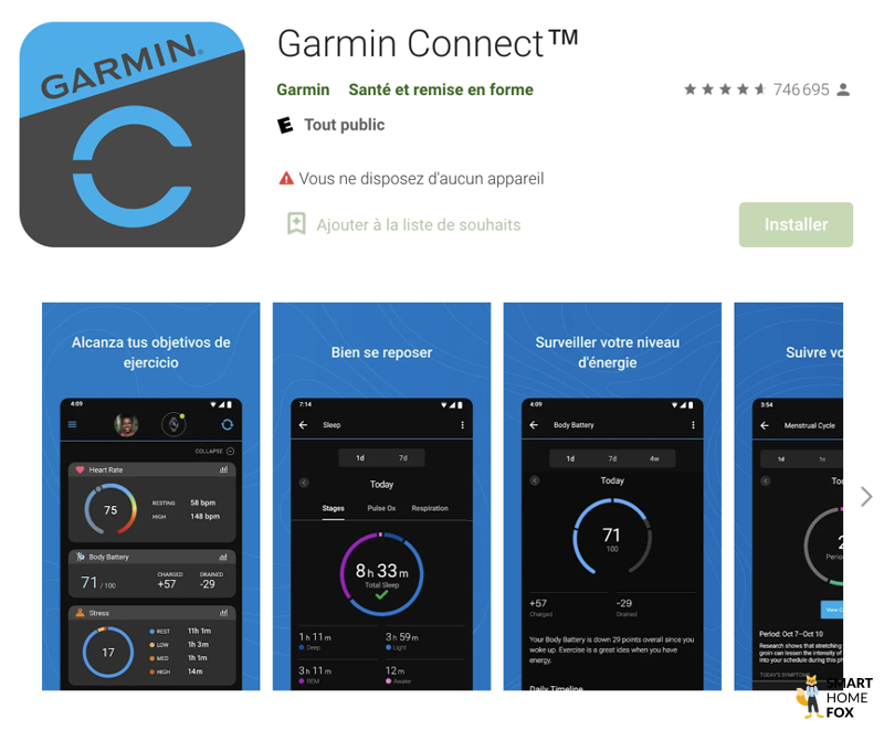 google play garmin connect